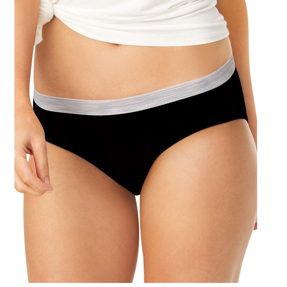 NWT Hanes - hipsters breathable cotton . No ride up sz 8 - Picture 1 of 7